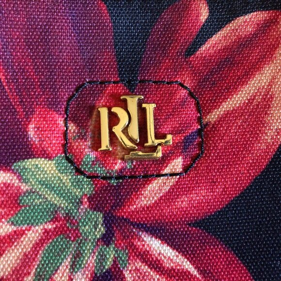 AUTHENTIC Ralph Lauren Shoulder Floral Purse. - Picture 9 of 12